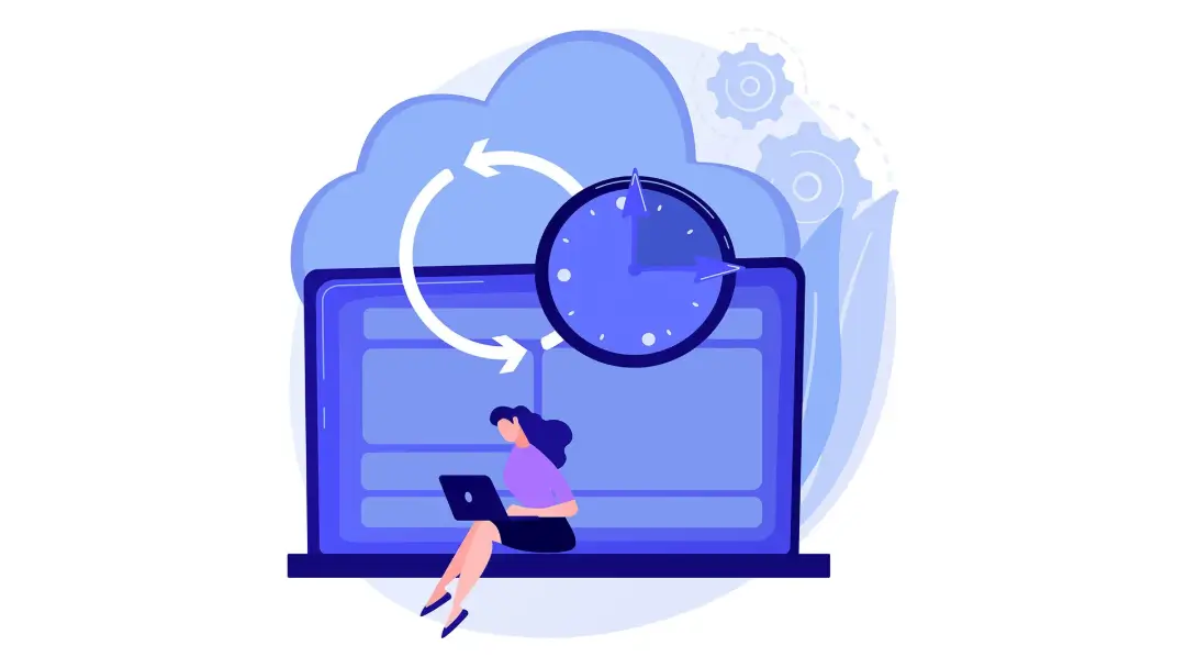 Ilustração representativa para backup e recuperação