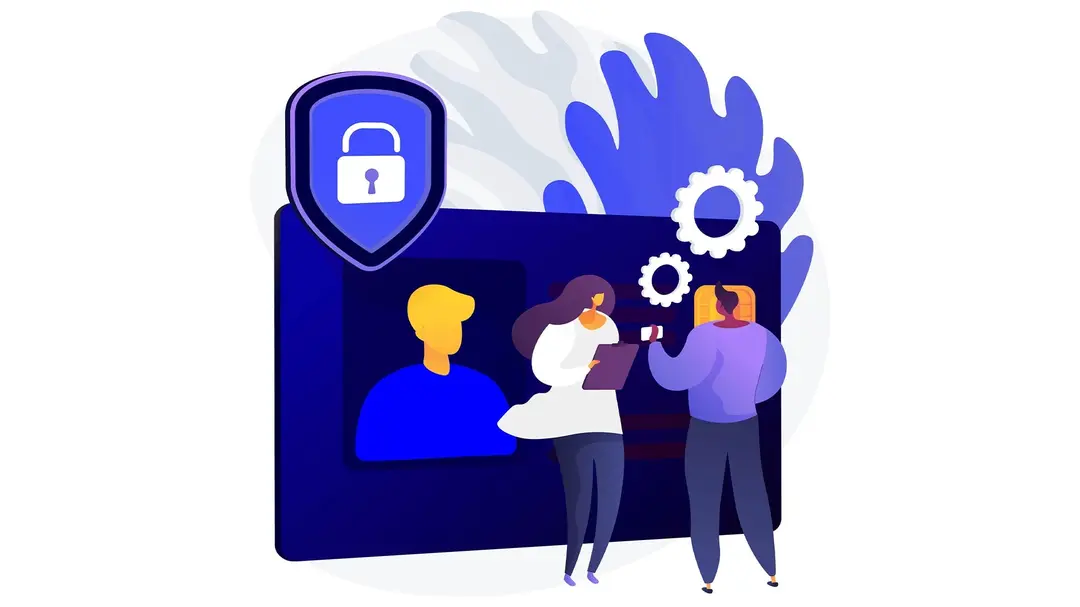 Ilustração representativa para gestão de acessos e diretórios