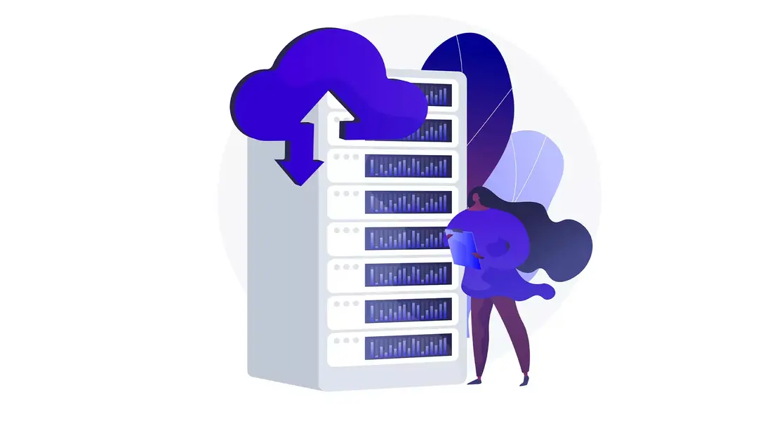 Ilustração representativa para gestão de servidores